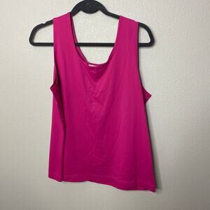 Chico's Pink Sleeveless Scoop Neck Tank Top Size 3
